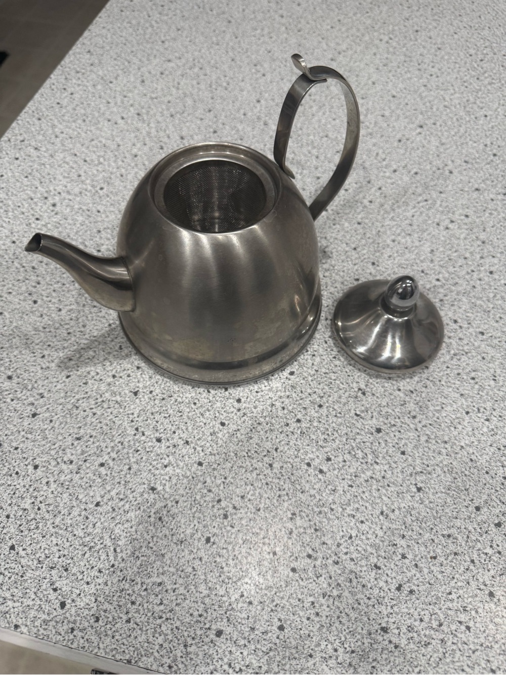 Classic Stainless Steel Teapot with Removable Infuser - Silver